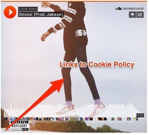 Cookies Policy from SoundCloud Embed