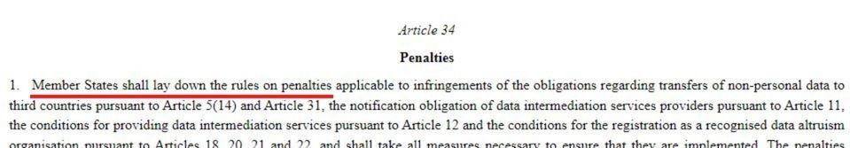 Eur LEX EU Data Governance Act Article 34