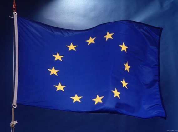 EU flag stock image