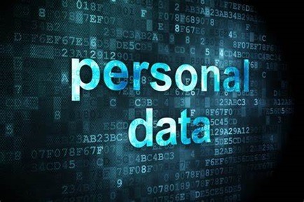 Stock photo of the words personal data