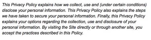 Zappos.com: Privacy Policy - How We Collect and Use Data Clause
