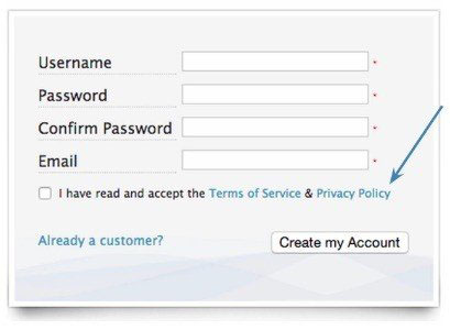 Form Assembly: Example of checkbox on registration form