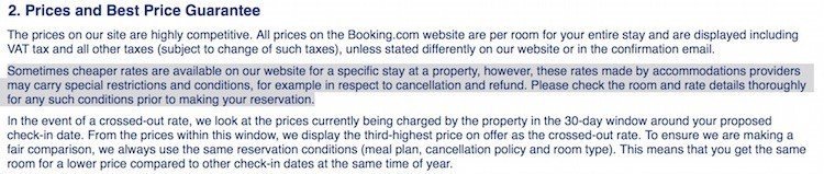 Booking.com Refunds Policy